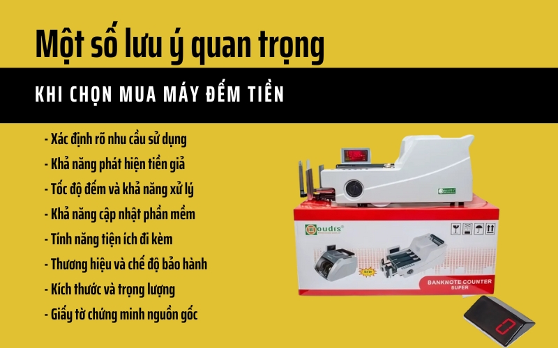 Một số lưu ý khi mua máy đếm tiền năm 2026 Một số lưu ý khi mua máy đếm tiền năm 2026